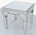 Marrakech End Table - Square - Silver Mirrored