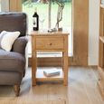 Mobel Oak Lamp Table - 1 Drawer