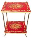 Meerut Red Floral Design Side Table