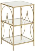 Maci Side Table - Antique Gold