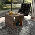Modern Medea Lamp Table - Vintage Oak