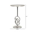 Side Table - Round - Nickel Twisted Metal