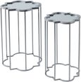 Northam Foil Mirrored Side Table (Set of 2)
