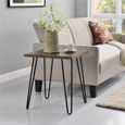 Obion Retro End Table in Walnut - 5068396COMUK