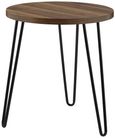 Obion Round End Table in Walnut - 3613222COMUK