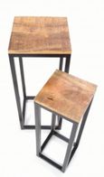 Old Empire Mango Wood Set of 2 Side Table