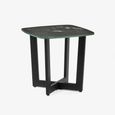Olympus Lamp Table - Black Marble Effect