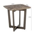 Oscar Lamp Table - Marble with Metal Base - Variation Available