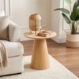 Palma End Table - Round - Oak