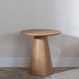 Palma Oak Round End Table