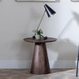 Palma Walnut Round End Table