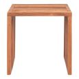 Pego Side Table - Square - Slatted - Teak Wood