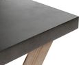 Pimlico Acacia Wood and Concrete Top X Leg Square Side Table