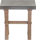Pimlico Acacia Wood and Concrete Top X Leg Square Side Table
