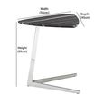 Plectrum Accent Table - Triangular - Marble with Steel Base - Variation Available