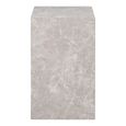 Prague Side Table - Tall - Beige Marble Effect