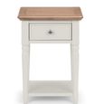 Provence Lamp Table - 1 Drawer - Grey
