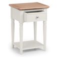 Provence Lamp Table - 1 Drawer - Grey