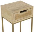 Rattan 1 Drawer Side Table