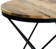 Ravi Mango Wood Round Star Accent Table