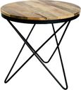 Ravi Mango Wood Round Star Accent Table
