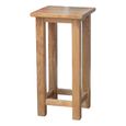 Rustic Oak Occasional Lamp Table - Square - Oak