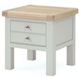 Salcombe Lamp Table - 1 Drawer - Grey Oak