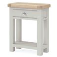 Salcombe Telephone Table - 1 Drawer - Grey Oak