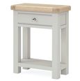 Salcombe Telephone Table - 1 Drawer - Grey Oak