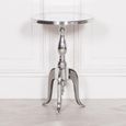 Wine Table - Round - Silver Aluminium