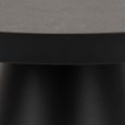 Soli Side Table - Round - Black Ceramic