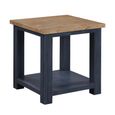 Splash Blue Square Lamp Table - 50cm