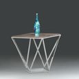 Spyder Lamp Table - Marble and Clear Glass - Variation Available