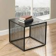 Strington Side Table - Square - Black Marble Effect