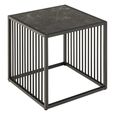 Strington Side Table - Square - Black Marble Effect