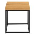 Strington Side Table - Square - Oak and Black