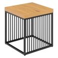 Strington Side Table - Square - Oak and Black