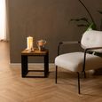 Strington Side Table - Square - Oak and Black