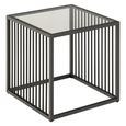 Strington Side Table - Square - Smoked Glass