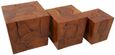 Surak Stools - Set of 3 - Teak Root