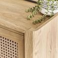 Sydney Lamp Table - Faux Rattan