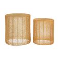 Templar Side Tables - Set of 2 - Round - Gold