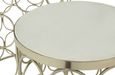 Templar Side Tables - Set of 2 - Round - Marble and Silver