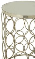 Templar Side Tables - Set of 2 - Round - Marble and Silver