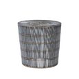 Templar Side Table - Round - Silver Wireframe