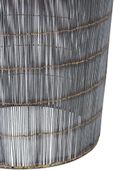 Templar Side Table - Round - Silver Wireframe