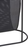 Trento Side Table - Glass Mesh with Black Metal Base