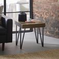 Troy Rustic Wood Effect Square Side Table