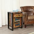 Urban Chic Reclaimed Lamp Table - 1 Door
