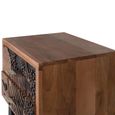 Valentia Artisan 2 Drawer Side Table - Acacia Wood